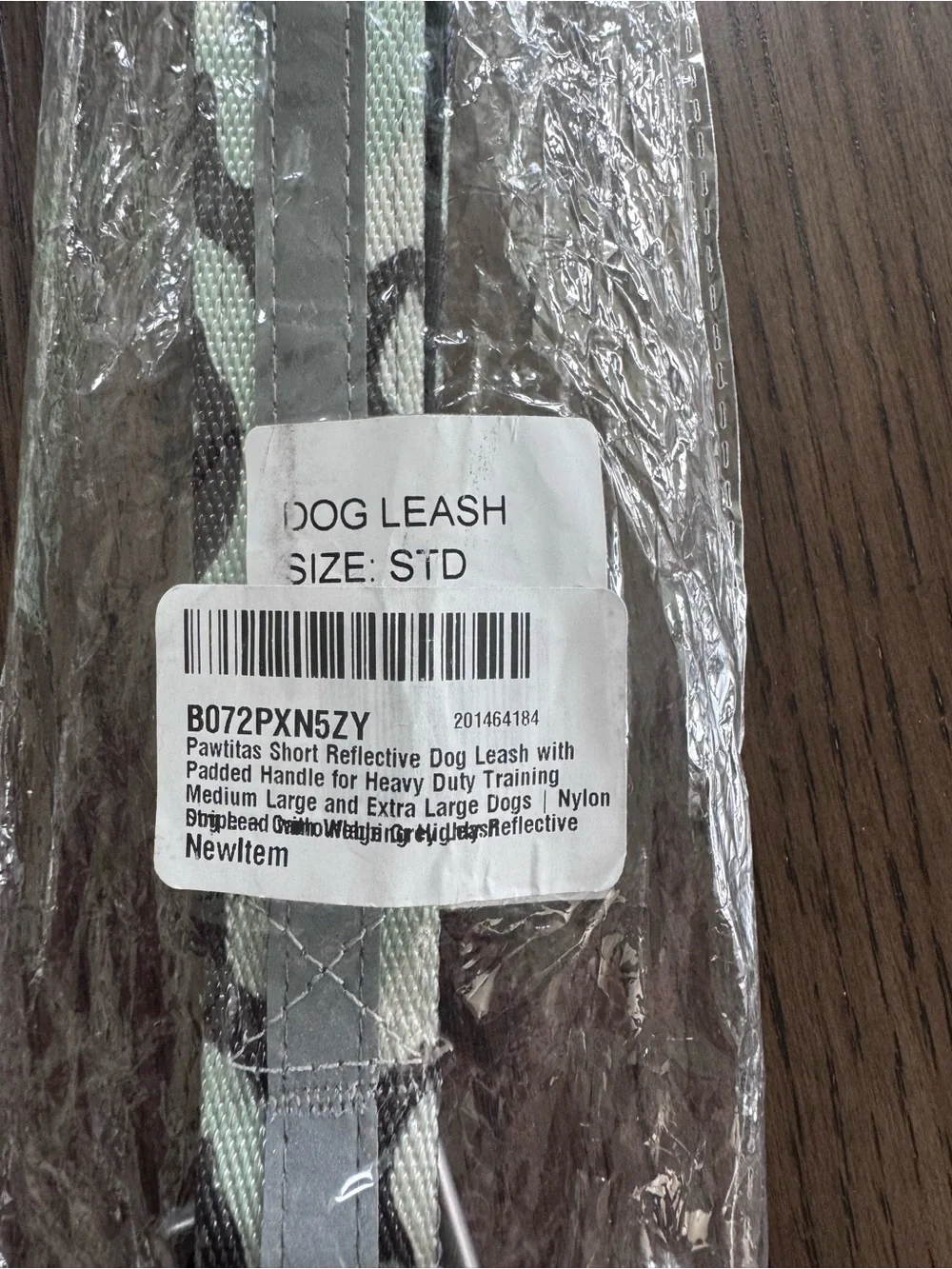 NEW Reflective Padded Short Dog Leash in Camo